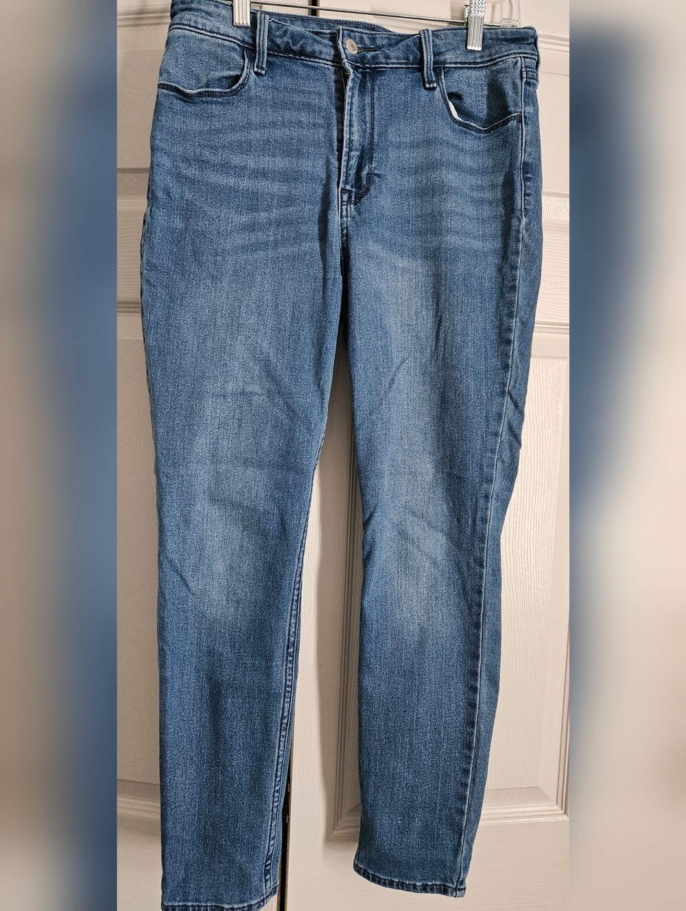 Old Navy Light Blue High-Rise Super-Skinny Jeans